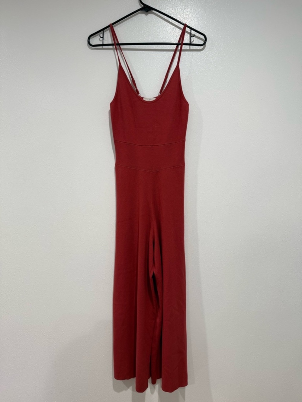 A.L.C. Burnt Rust color Tank Jumpsuit with Adjustable Straps